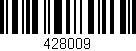 Código de barras (EAN, GTIN, SKU, ISBN): '428009'