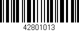 Código de barras (EAN, GTIN, SKU, ISBN): '42801013'