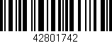 Código de barras (EAN, GTIN, SKU, ISBN): '42801742'