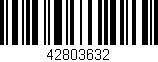 Código de barras (EAN, GTIN, SKU, ISBN): '42803632'