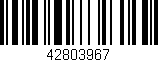 Código de barras (EAN, GTIN, SKU, ISBN): '42803967'