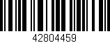 Código de barras (EAN, GTIN, SKU, ISBN): '42804459'