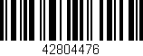 Código de barras (EAN, GTIN, SKU, ISBN): '42804476'