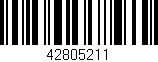 Código de barras (EAN, GTIN, SKU, ISBN): '42805211'