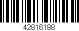 Código de barras (EAN, GTIN, SKU, ISBN): '42816188'