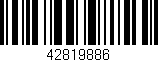 Código de barras (EAN, GTIN, SKU, ISBN): '42819886'