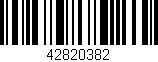 Código de barras (EAN, GTIN, SKU, ISBN): '42820382'