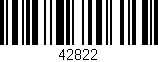 Código de barras (EAN, GTIN, SKU, ISBN): '42822'