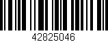 Código de barras (EAN, GTIN, SKU, ISBN): '42825046'
