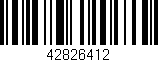 Código de barras (EAN, GTIN, SKU, ISBN): '42826412'