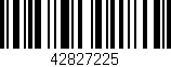 Código de barras (EAN, GTIN, SKU, ISBN): '42827225'