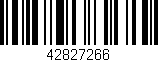 Código de barras (EAN, GTIN, SKU, ISBN): '42827266'