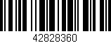 Código de barras (EAN, GTIN, SKU, ISBN): '42828360'