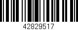 Código de barras (EAN, GTIN, SKU, ISBN): '42829517'