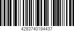 Código de barras (EAN, GTIN, SKU, ISBN): '4283740194437'