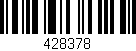 Código de barras (EAN, GTIN, SKU, ISBN): '428378'
