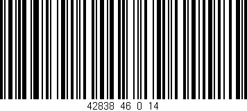 Código de barras (EAN, GTIN, SKU, ISBN): '42838_46_0_14'