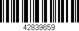 Código de barras (EAN, GTIN, SKU, ISBN): '42839659'