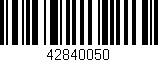 Código de barras (EAN, GTIN, SKU, ISBN): '42840050'