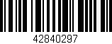 Código de barras (EAN, GTIN, SKU, ISBN): '42840297'