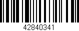 Código de barras (EAN, GTIN, SKU, ISBN): '42840341'