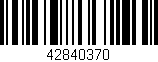 Código de barras (EAN, GTIN, SKU, ISBN): '42840370'