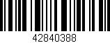 Código de barras (EAN, GTIN, SKU, ISBN): '42840388'