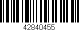 Código de barras (EAN, GTIN, SKU, ISBN): '42840455'