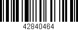 Código de barras (EAN, GTIN, SKU, ISBN): '42840464'