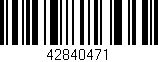 Código de barras (EAN, GTIN, SKU, ISBN): '42840471'