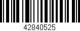 Código de barras (EAN, GTIN, SKU, ISBN): '42840525'