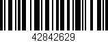 Código de barras (EAN, GTIN, SKU, ISBN): '42842629'