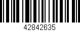 Código de barras (EAN, GTIN, SKU, ISBN): '42842635'