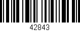 Código de barras (EAN, GTIN, SKU, ISBN): '42843'