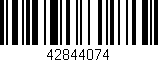 Código de barras (EAN, GTIN, SKU, ISBN): '42844074'