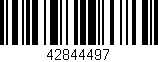 Código de barras (EAN, GTIN, SKU, ISBN): '42844497'