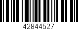 Código de barras (EAN, GTIN, SKU, ISBN): '42844527'