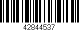Código de barras (EAN, GTIN, SKU, ISBN): '42844537'