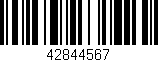 Código de barras (EAN, GTIN, SKU, ISBN): '42844567'