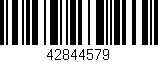 Código de barras (EAN, GTIN, SKU, ISBN): '42844579'