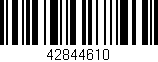 Código de barras (EAN, GTIN, SKU, ISBN): '42844610'