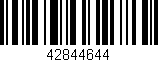 Código de barras (EAN, GTIN, SKU, ISBN): '42844644'