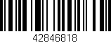 Código de barras (EAN, GTIN, SKU, ISBN): '42846818'