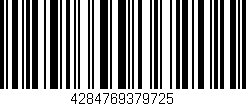 Código de barras (EAN, GTIN, SKU, ISBN): '4284769379725'