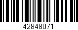 Código de barras (EAN, GTIN, SKU, ISBN): '42848071'
