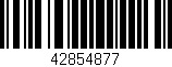 Código de barras (EAN, GTIN, SKU, ISBN): '42854877'
