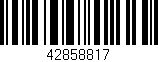 Código de barras (EAN, GTIN, SKU, ISBN): '42858817'