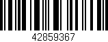 Código de barras (EAN, GTIN, SKU, ISBN): '42859367'