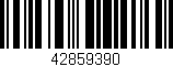Código de barras (EAN, GTIN, SKU, ISBN): '42859390'