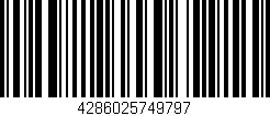 Código de barras (EAN, GTIN, SKU, ISBN): '4286025749797'